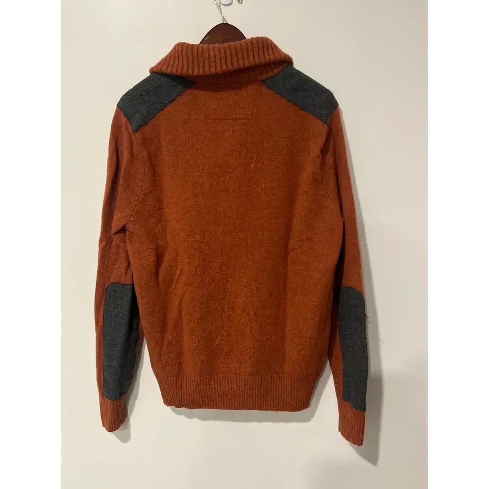 Banana Republic Men's Burnt Orange 100% Wool Sweater Size Large L NB8